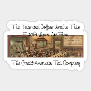 Americana, Tea Restaurant Sticker